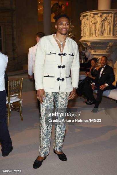 Russell Westbrook attends The 2023 Met Gala Celebrating "Karl Lagerfeld: A Line Of Beauty" at The Metropolitan Museum of Art on May 01, 2023 in New...
