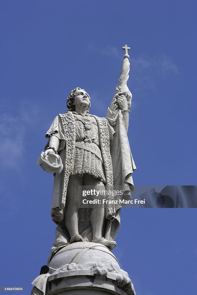 Statue of Christopher Columbus.