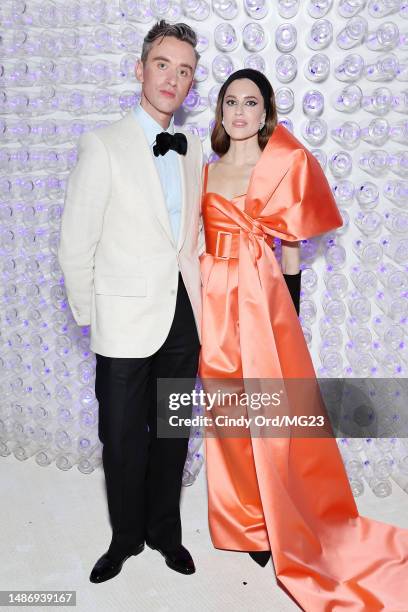 Guillaume Henry and Allison Williams attend The 2023 Met Gala Celebrating "Karl Lagerfeld: A Line Of Beauty" at The Metropolitan Museum of Art on May...