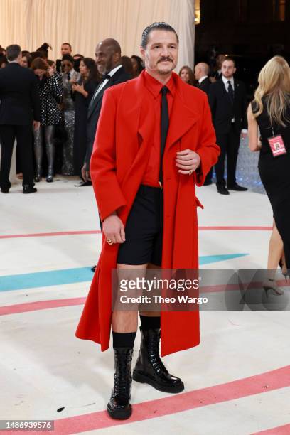 Pedro Pascal attends The 2023 Met Gala Celebrating "Karl Lagerfeld: A Line Of Beauty" at The Metropolitan Museum of Art on May 01, 2023 in New York...
