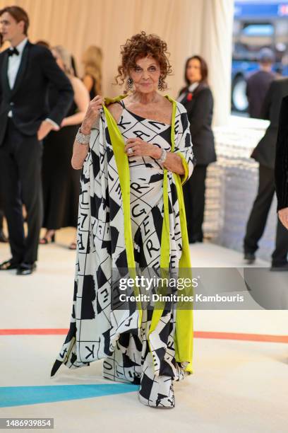 Diane von Furstenberg attends The 2023 Met Gala Celebrating "Karl Lagerfeld: A Line Of Beauty" at The Metropolitan Museum of Art on May 01, 2023 in...