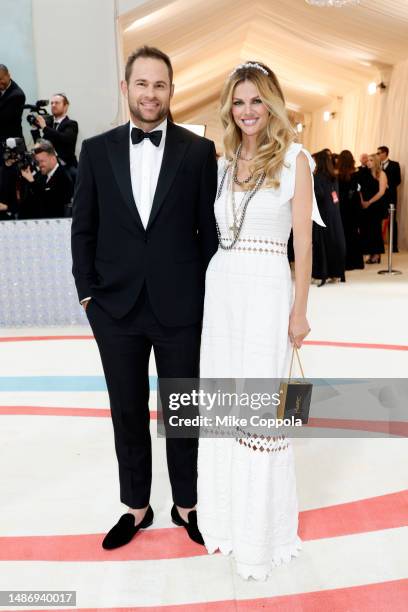 Andy Roddick and Brooklyn Decker attend The 2023 Met Gala Celebrating "Karl Lagerfeld: A Line Of Beauty" at The Metropolitan Museum of Art on May 01,...