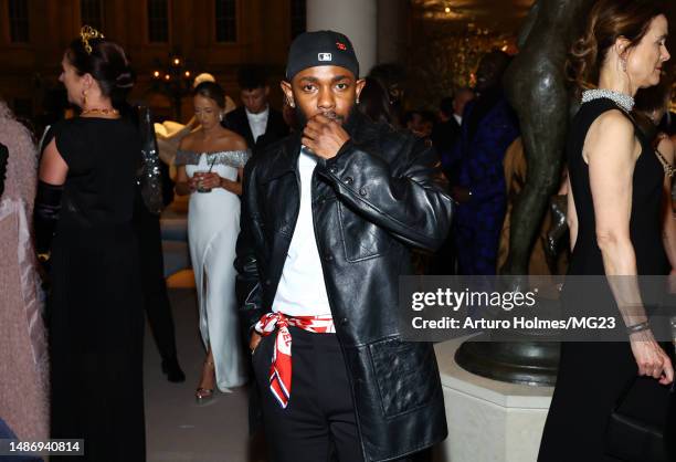 Kendrick Lamar attends The 2023 Met Gala Celebrating "Karl Lagerfeld: A Line Of Beauty" at The Metropolitan Museum of Art on May 01, 2023 in New York...