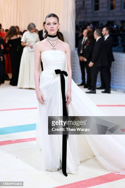 Nicola Peltz Beckham attends The 2023 Met Gala Celebrating "Karl Lagerfeld: A Line Of Beauty" at The Metropolitan Museum of Art on May 01, 2023 in...