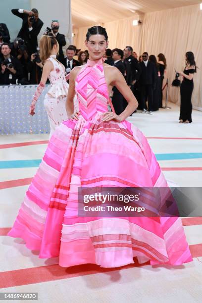 Grace Elizabeth attends The 2023 Met Gala Celebrating "Karl Lagerfeld: A Line Of Beauty" at The Metropolitan Museum of Art on May 01, 2023 in New...