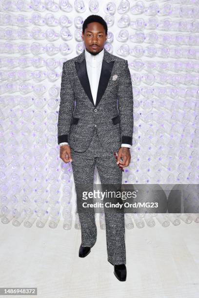 Stefon Diggs attends The 2023 Met Gala Celebrating "Karl Lagerfeld: A Line Of Beauty" at The Metropolitan Museum of Art on May 01, 2023 in New York...