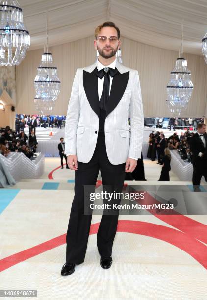 Alessandro Borghi attends The 2023 Met Gala Celebrating "Karl Lagerfeld: A Line Of Beauty" at The Metropolitan Museum of Art on May 01, 2023 in New...