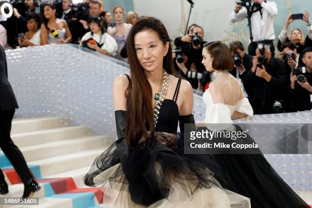 Vera Wang attends The 2023 Met Gala Celebrating "Karl Lagerfeld: A Line Of Beauty" at The Metropolitan Museum of Art on May 01, 2023 in New York City.