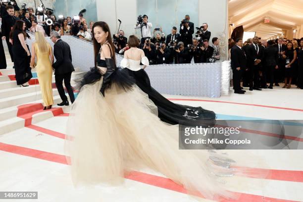 Vera Wang attends The 2023 Met Gala Celebrating "Karl Lagerfeld: A Line Of Beauty" at The Metropolitan Museum of Art on May 01, 2023 in New York City.