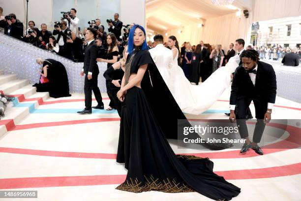 Margaret Zhang attends The 2023 Met Gala Celebrating "Karl Lagerfeld: A Line Of Beauty" at The Metropolitan Museum of Art on May 01, 2023 in New York...