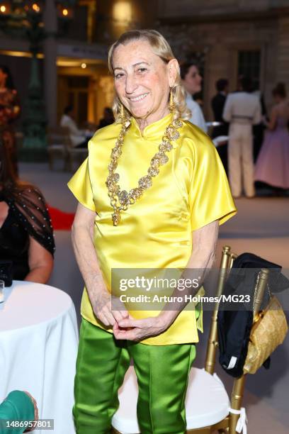 Miuccia Prada attends The 2023 Met Gala Celebrating "Karl Lagerfeld: A Line Of Beauty" at The Metropolitan Museum of Art on May 01, 2023 in New York...