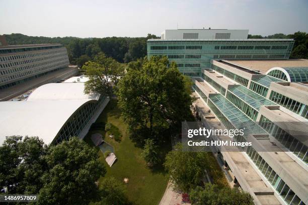 Photo of the courtyard of CIA Headquarters in Langley Virginia ca. 8 March 2011.