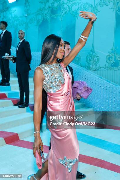 Naomi Campbell attends the The 2023 Met Gala Celebrating "Karl Lagerfeld: A Line Of Beauty" at The Metropolitan Museum of Art on May 01, 2023 in New...