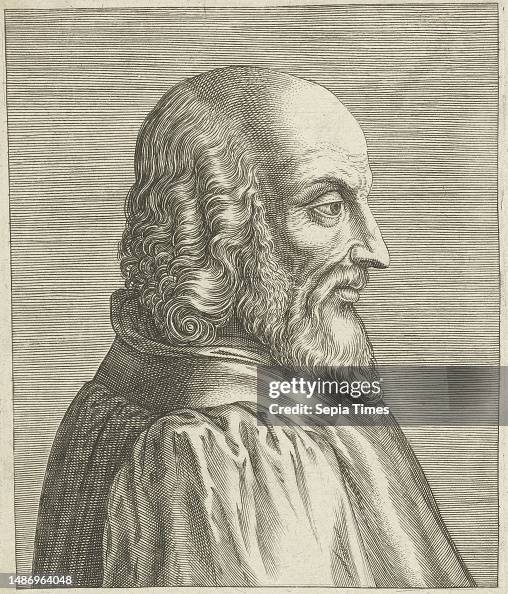 Portrait of Francesco Corti italian lawyer and diplomat In profile to