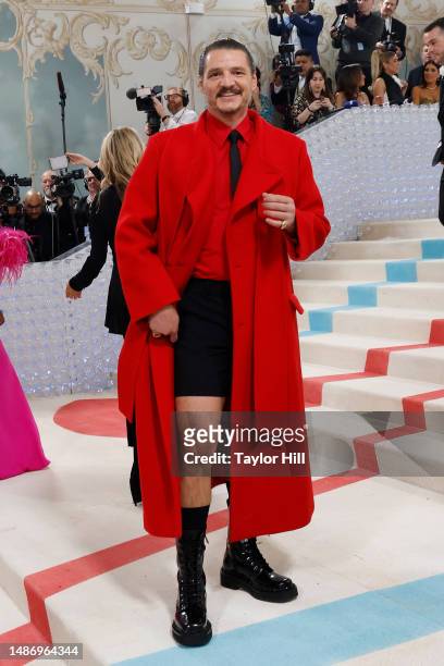 Pedro Pascal attends the 2023 Costume Institute Benefit celebrating "Karl Lagerfeld: A Line of Beauty" at Metropolitan Museum of Art on May 01, 2023...