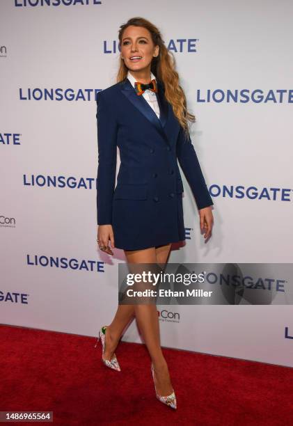 Blake Lively attends the Lionsgate presentation at The Colosseum at Caesars Palace during CinemaCon, the official convention of the National...