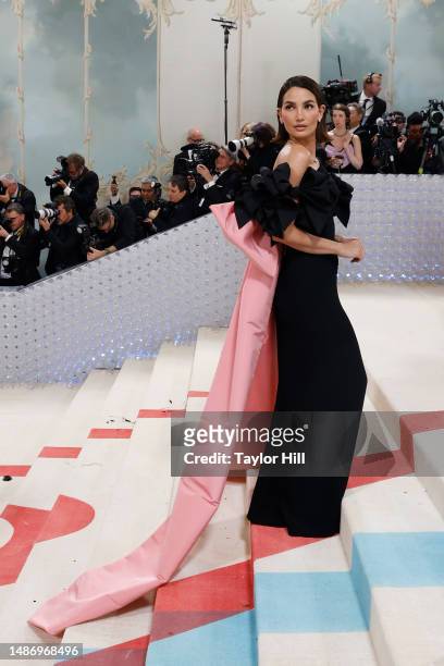 Lily Aldridge attends the 2023 Costume Institute Benefit celebrating "Karl Lagerfeld: A Line of Beauty" at Metropolitan Museum of Art on May 01, 2023...