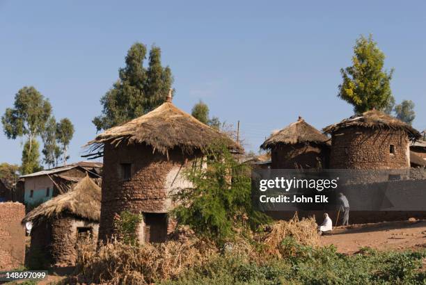 houses in residential area. - lalibela stock-fotos und bilder