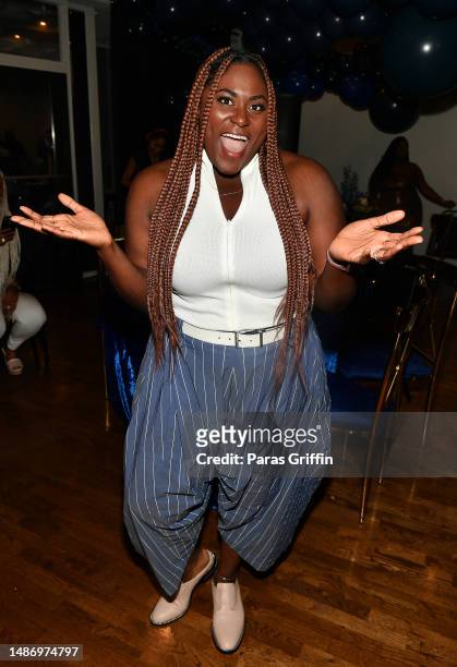Actress Danielle Brooks attends Naturi Naughton-Lewis & Xavier "Two" Lewis "Legacy" Private Baby Shower at APT 4B on April 29, 2023 in Atlanta,...