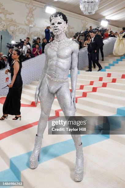 Lil Nas X attends the 2023 Costume Institute Benefit celebrating "Karl Lagerfeld: A Line of Beauty" at Metropolitan Museum of Art on May 01, 2023 in...