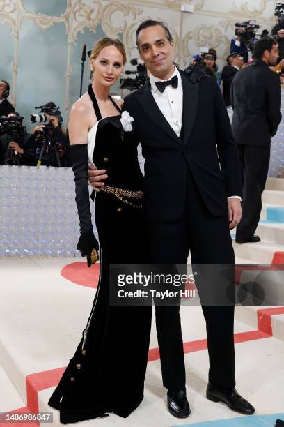 Lauren Santo Domingo and Andres Santo Domingo attend the 2023 Costume Institute Benefit celebrating "Karl Lagerfeld: A Line of Beauty" at...