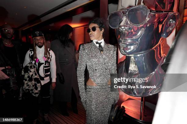 Teyana Taylor attends the Karl Lagerfeld Met Gala After Party at The Mark Hotel on May 01, 2023 in New York City.