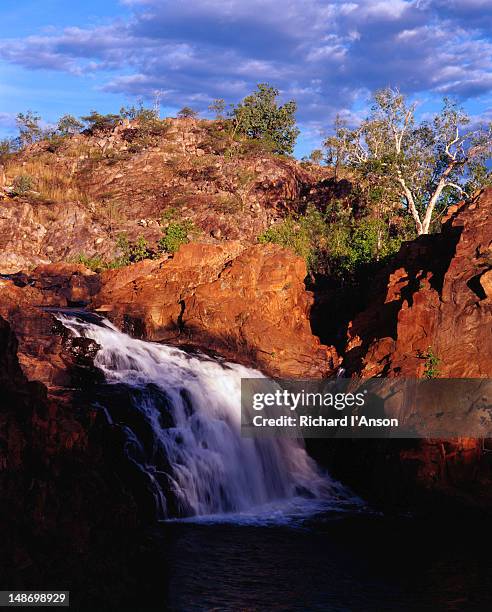 upper edith (leilyn) falls. - edith falls stock pictures, royalty-free photos & images