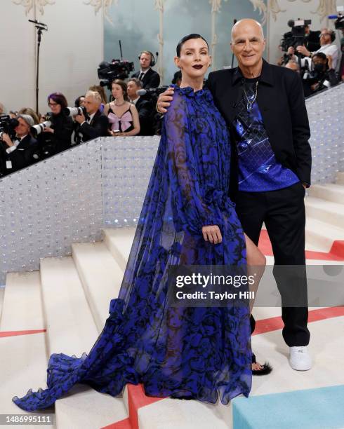 Liberty Ross and Jimmy Iovine attend the 2023 Costume Institute Benefit celebrating "Karl Lagerfeld: A Line of Beauty" at Metropolitan Museum of Art...