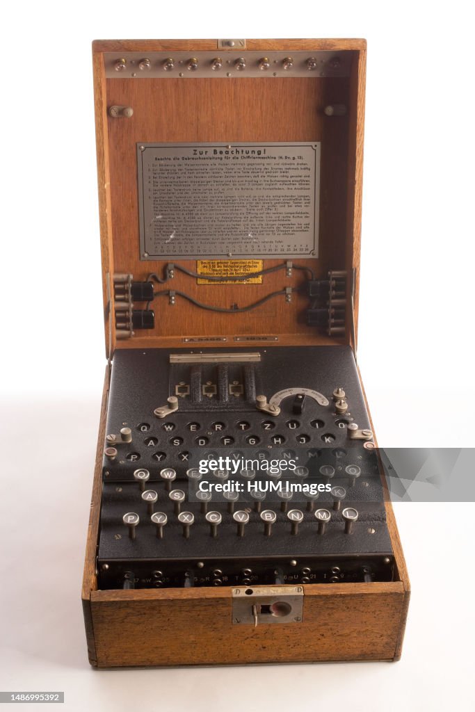 Close up of the Enigma Machine - During World War II, the Germans ...