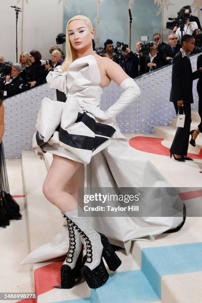 Kim Petras attends the 2023 Costume Institute Benefit celebrating "Karl Lagerfeld: A Line of Beauty" at Metropolitan Museum of Art on May 01, 2023 in...