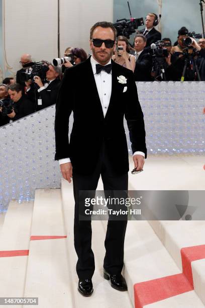 Tom Ford attends the 2023 Costume Institute Benefit celebrating "Karl Lagerfeld: A Line of Beauty" at Metropolitan Museum of Art on May 01, 2023 in...