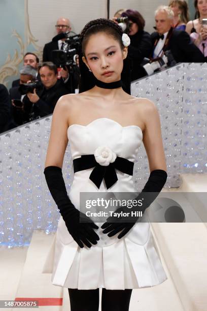 Jennie makes a cameo attends the 2023 Costume Institute Benefit celebrating "Karl Lagerfeld: A Line of Beauty" at Metropolitan Museum of Art on May...