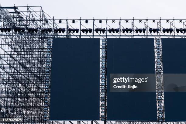 outdoor stage - backstage sign stock pictures, royalty-free photos & images