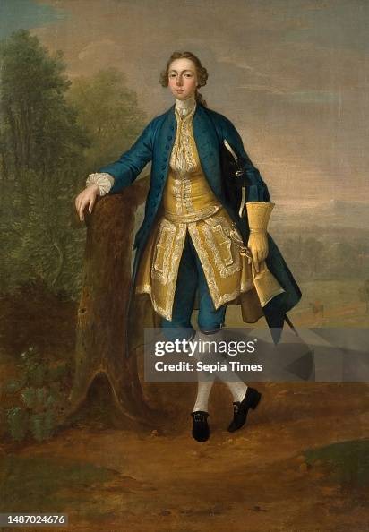Devis Portrait Portrait Of A Man In Blue, 1785 By Arthur Devis, Oil Painting,... News ...