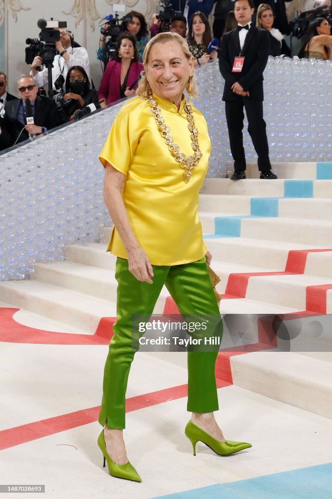 Miuccia Prada attends the 2023 Costume Institute Benefit celebrating ...