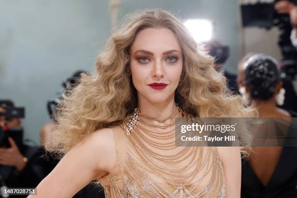 Amanda Seyfried attends the 2023 Costume Institute Benefit celebrating "Karl Lagerfeld: A Line of Beauty" at Metropolitan Museum of Art on May 01,...