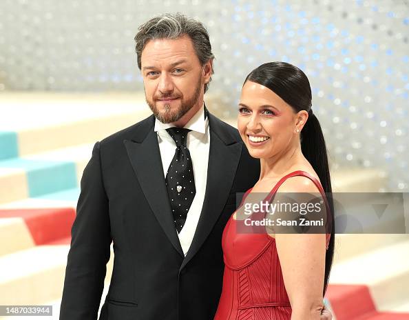 James McAvoy and Lisa Liberati attend The 2023 Met Gala Celebrating ...