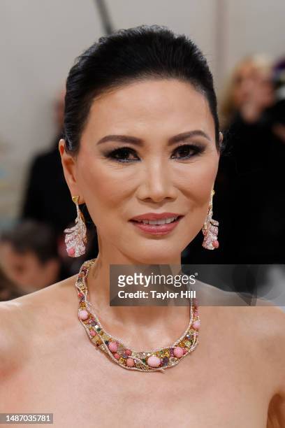 Wendi Deng attends the 2023 Costume Institute Benefit celebrating "Karl Lagerfeld: A Line of Beauty" at Metropolitan Museum of Art on May 01, 2023 in...