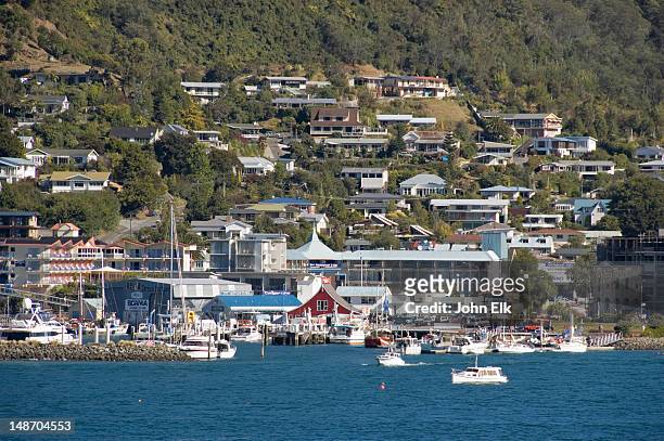 city from harbour. - marlborough house stock pictures, royalty-free photos & images