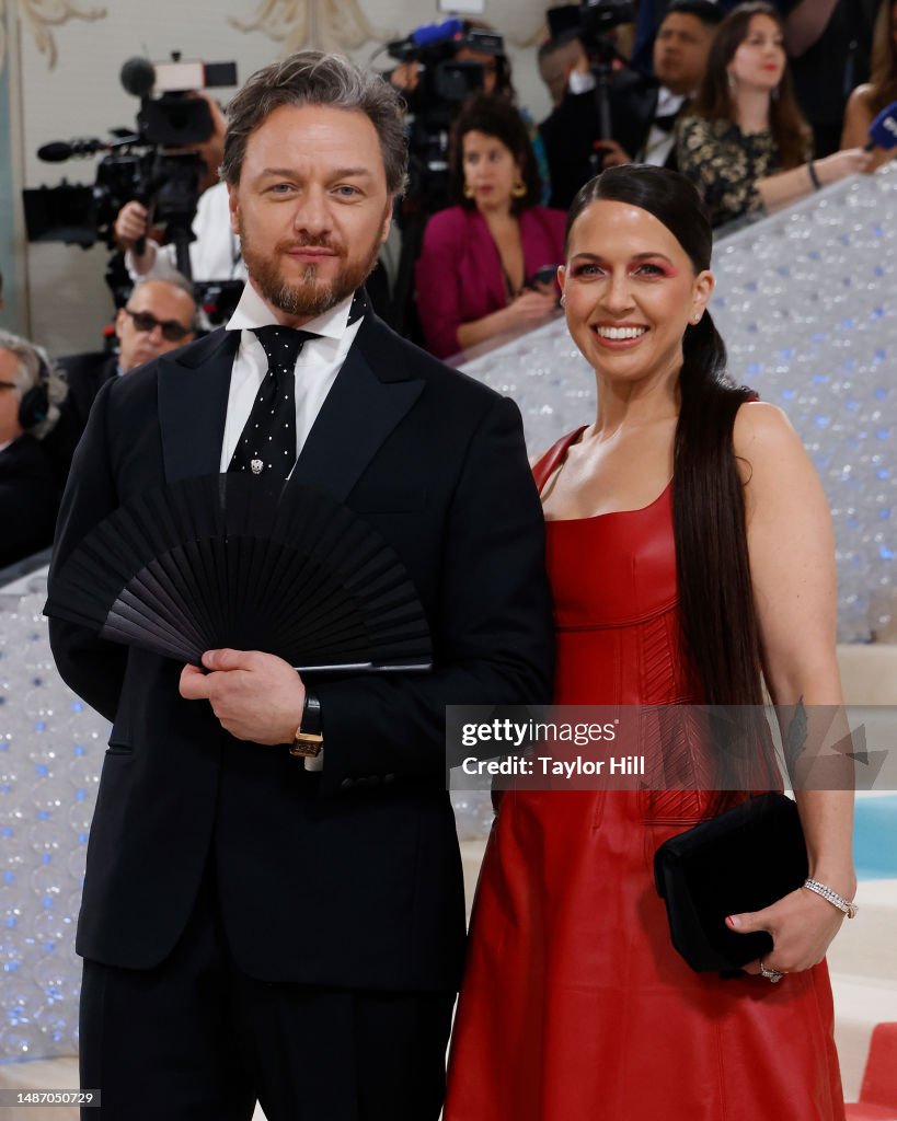 James McAvoy and Lisa Liberati attend the 2023 Costume Institute ...
