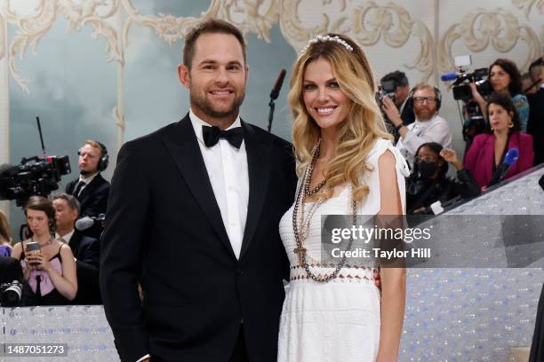 Andy Roddick and Brooklyn Decker attend the 2023 Costume Institute Benefit celebrating "Karl Lagerfeld: A Line of Beauty" at Metropolitan Museum of...