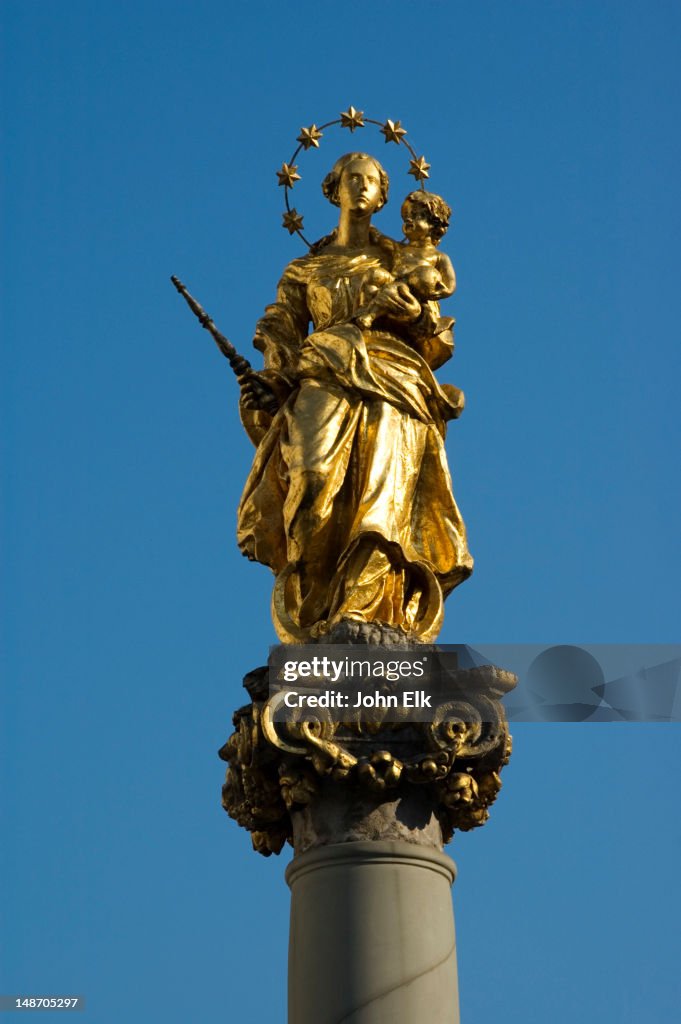 Virgin Mary column.