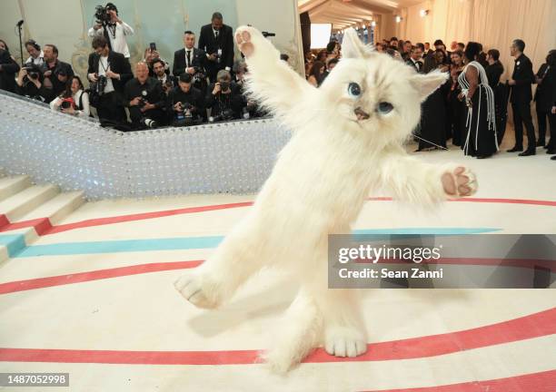 Jared Leto dressed as Choupette attends The 2023 Met Gala Celebrating "Karl Lagerfeld: A Line Of Beauty" at The Metropolitan Museum of Art on May 01,...