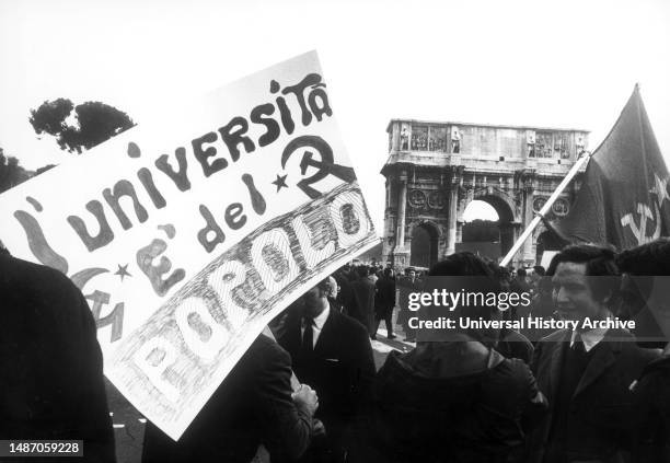 Rome 1968, student movement.
