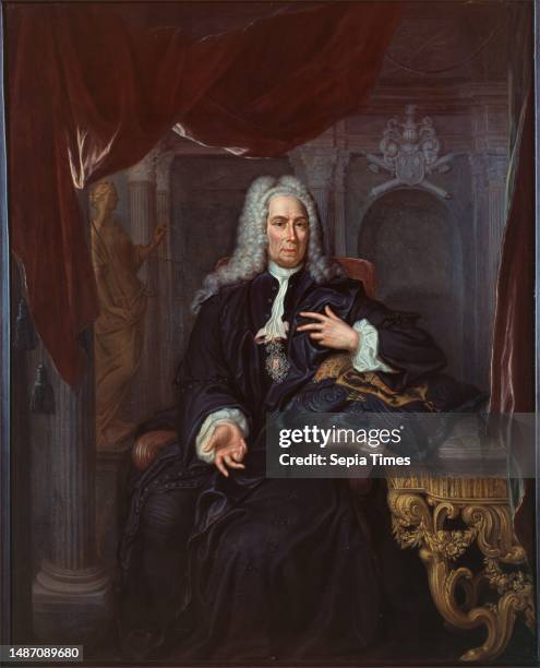 Painting, Hieronymus van der Mij back: H: vander Mij fec. Leyden Ao 1746, panel, oak, oil paint, painted, Carrier: 51.5 × 41.3 × 1cm , With frame:...