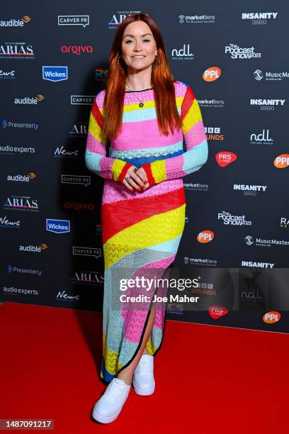 Arielle Free arrives at ARIAS 2023 at Theatre Royal Drury Lane on May 02, 2023 in London, England.