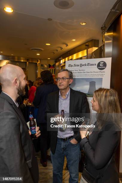 Guests attend the screening of Oliver Stone's "Nuclear Now" at Arleigh and Roberta Burke Theater on May 01, 2023 in Washington, DC.