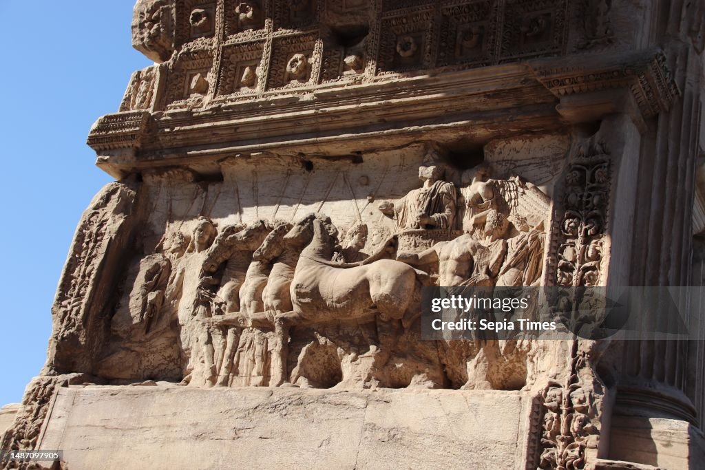 Roman Forum (Forum Romanum): Arch of Titus, Ancient Rome Historic Center, Rome, Italy
