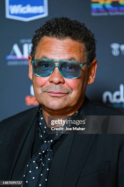 Craig Charles arrives at ARIAS 2023 at Theatre Royal Drury Lane on May 02, 2023 in London, England.