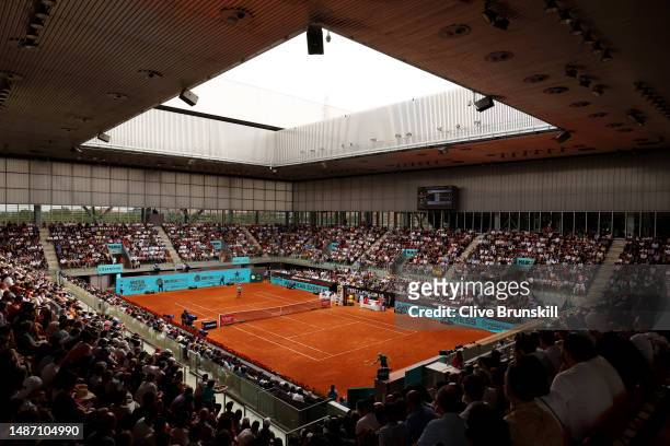 General view of the inside of the Arena as Borna Coric of Croatia plays against Alejandro Davidovich Fokina of Spain during the Men's Singles Round...